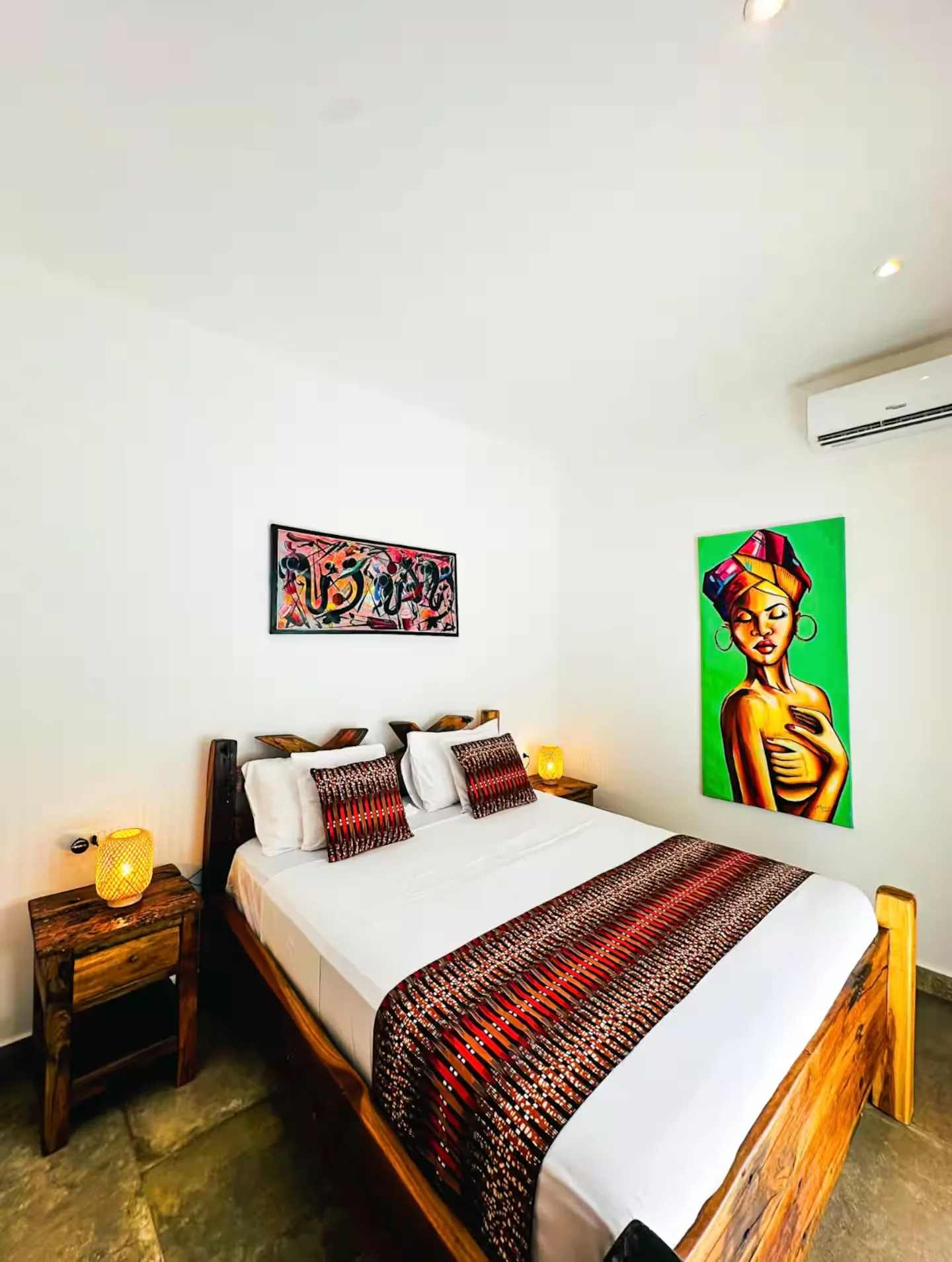 uzuri zanzibar villa bedroom with soft lighting