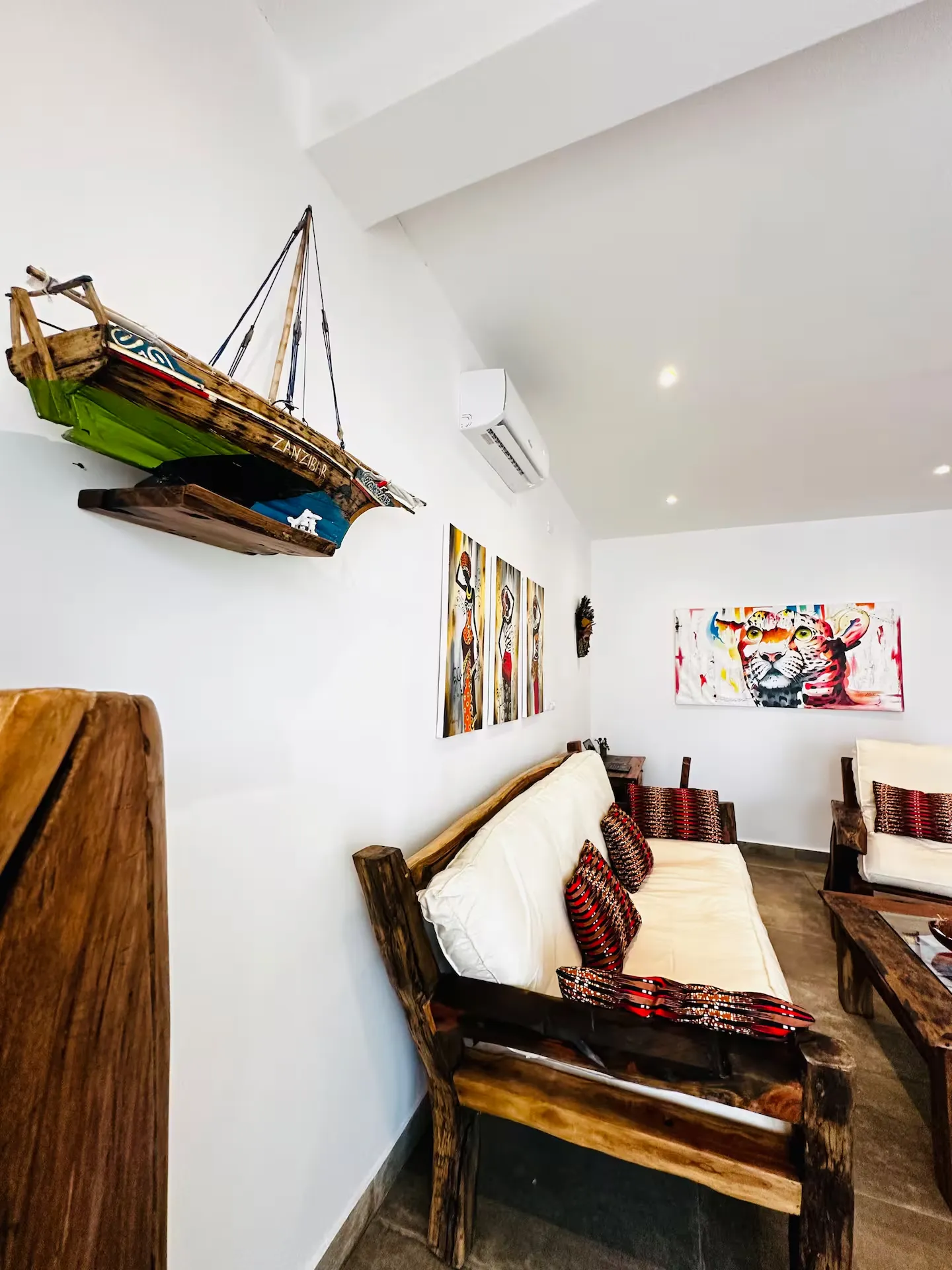 uzuri zanzibar villa cozy living room space