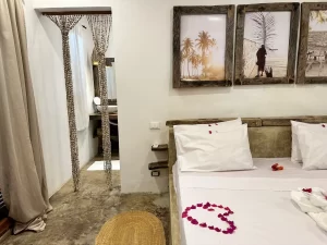 furaha zanzibar villa bedroom interior