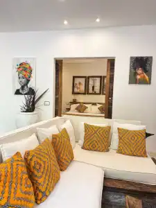 furaha zanzibar villa living room seating area